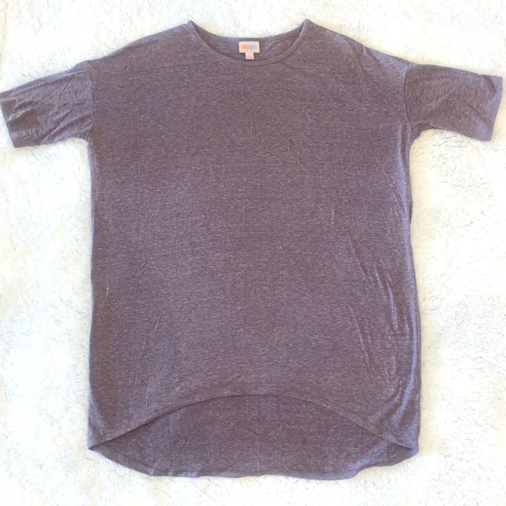 Small Heather Purple LuLaRoe Short-sleeve Top